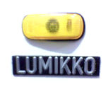 Lumikko badge from a truck refrigerator unit.