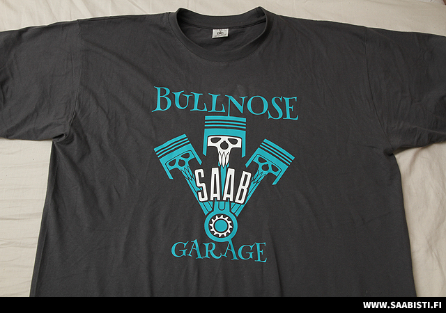Bullnose SAAB Garage T-Shirts for sale