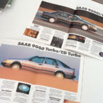 Vaihda Saabiin - Saab 9000 valintaopas 1990. A4 12s. 5 €.