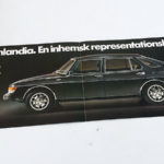 Saab 99 Finlandia, 4 sivua. på svenska, koko n. A5, 25 €