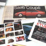 Uusi Saab Coupe 1994 + "Vain yksi syy valita täysin uusi Saab 900" + "Tietoja ja etuja" NG900 -paketti. 7 €.
