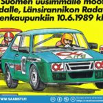 Saab 900 M -racing poster.