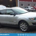 Saab 9-4x is a rare visitor.
