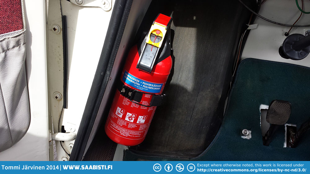 And I bought a little 2kg fire extinguisher for the car.