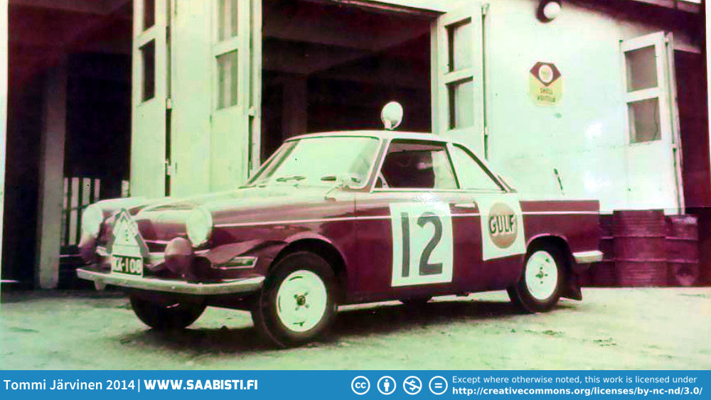 Mikkos father Sakari Parikka was a rally driver himself. Here is a photo of his BMW 700LS Coupe just before Rally Of The Thousand Lakes 1961.