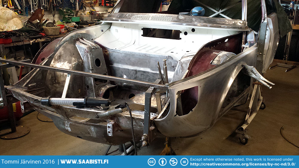 Saab 99 Turbo part 9 – front section welding