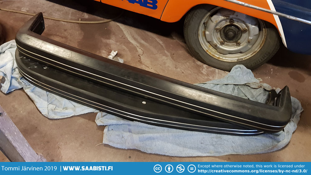 NOS Saab 99 bumpers complete